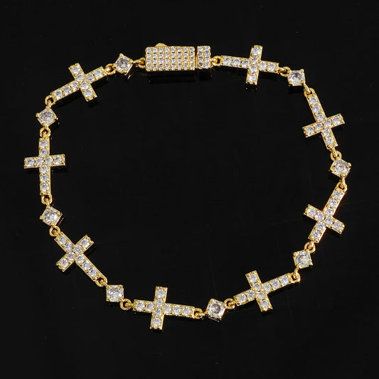 Hip Hop Cross Necklace Zircon Iced Out Jewelry for Men | Caratix Jewelry - CaratixJewelry