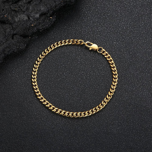 Stainless Steel Cuban Chain Bracelet for Men | Caratix Jewelry - CaratixJewelry