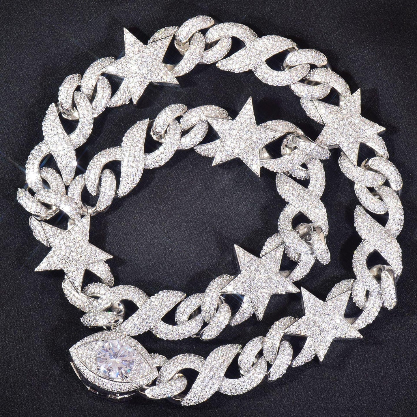 Star Necklace with Copper & Zircon | Trendy Hip Hop Jewelry for Men & Women | Caratix Jewelry - CaratixJewelry