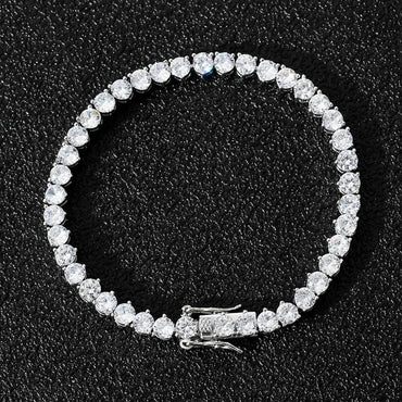 4mm Tennis Chain Bracelet with Prong-Set Zircon for Men & Women | Caratix Jewelry - CaratixJewelry