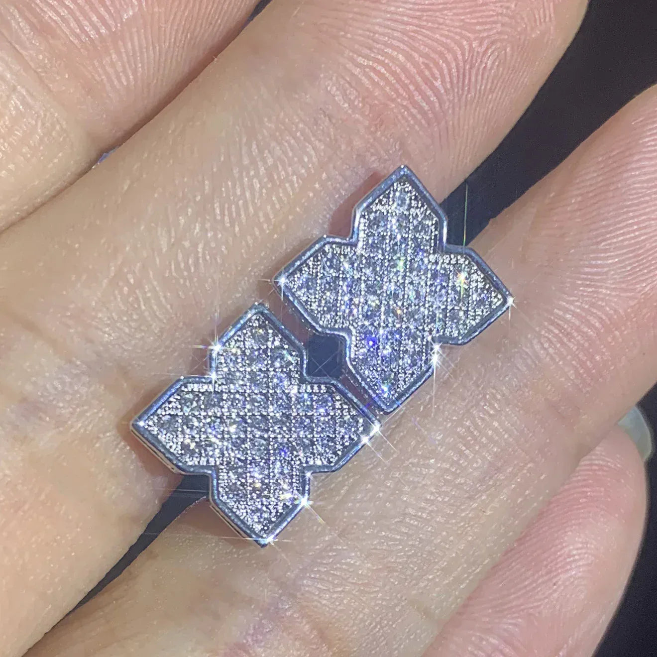 Zircon Square Stud Earrings for Women | Simple and Elegant Jewelry | Caratix Jewelry - CaratixJewelry
