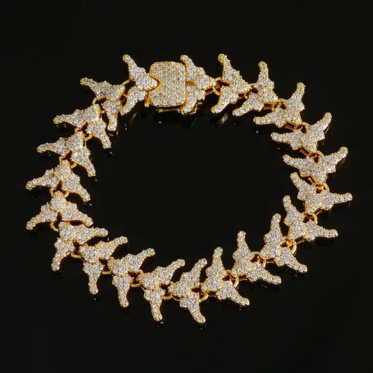 16mm Arrow Chain Necklace Zircon Hip Hop Jewelry for Men | Caratix Jewelry - CaratixJewelry