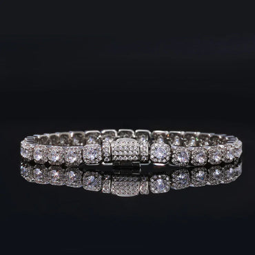 5mm Iced Sugar Link Hip Hop Bracelet Rapper Iced Out Chain Style for Men | Caratix Jewelry - CaratixJewelry
