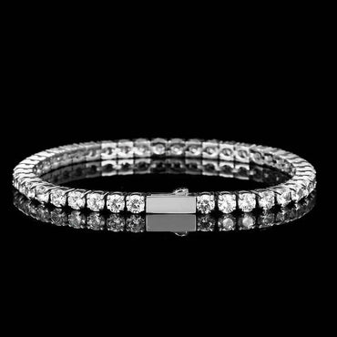 Zircon Tennis Bracelet Stainless Steel Spring Clasp | Caratix Jewelry - CaratixJewelry