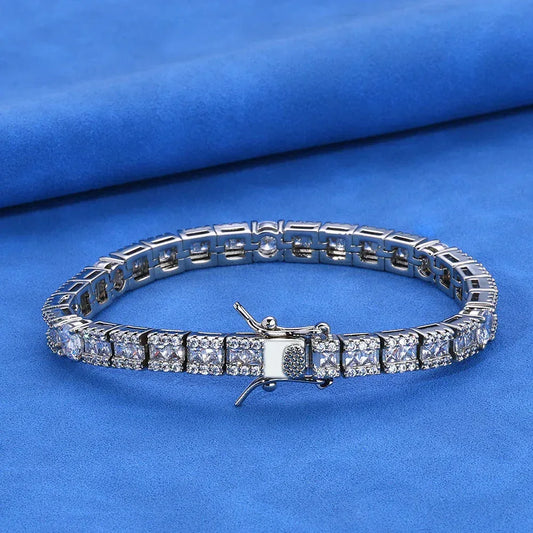 6mm Iced Out Tennis Bracelet Zircon Hip Hop Jewelry for Men | Caratix Jewelry - CaratixJewelry