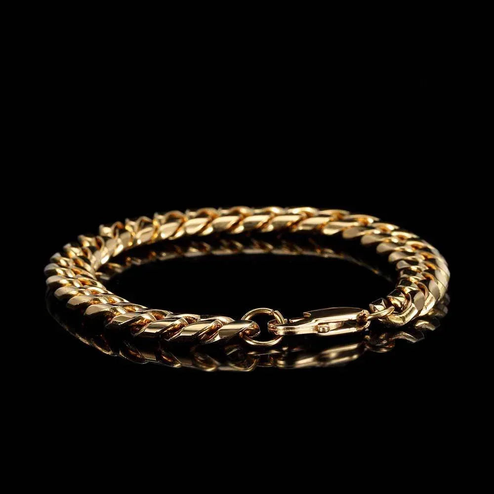 Stainless Steel Cuban Chain Bracelet for Men | Caratix Jewelry - CaratixJewelry
