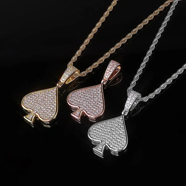 Heart Zircon Custom Chain Pendant Hip Hop Necklace for Men & Women | Caratix Jewelry - CaratixJewelry