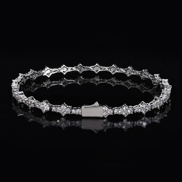 Airplane Zircon Tennis Chain Bracelet with Spring Clasp for Men & Women | Caratix Jewelry - CaratixJewelry