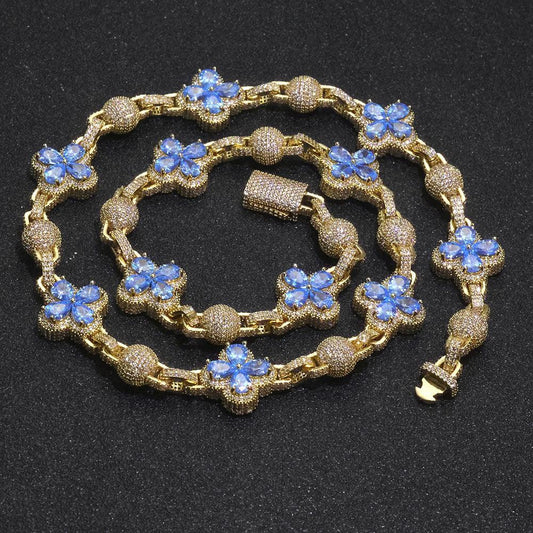 Custom 10mm Ball Link Iced Out Chain for Rapper | Caratix Jewelry - CaratixJewelry