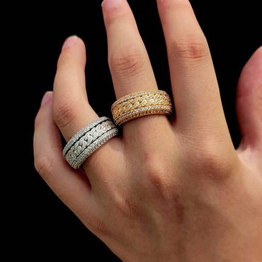 Cuban Ring for Men with Full Zircon s | Luxury Hip Hop Jewelry | Caratix Jewelry - CaratixJewelry