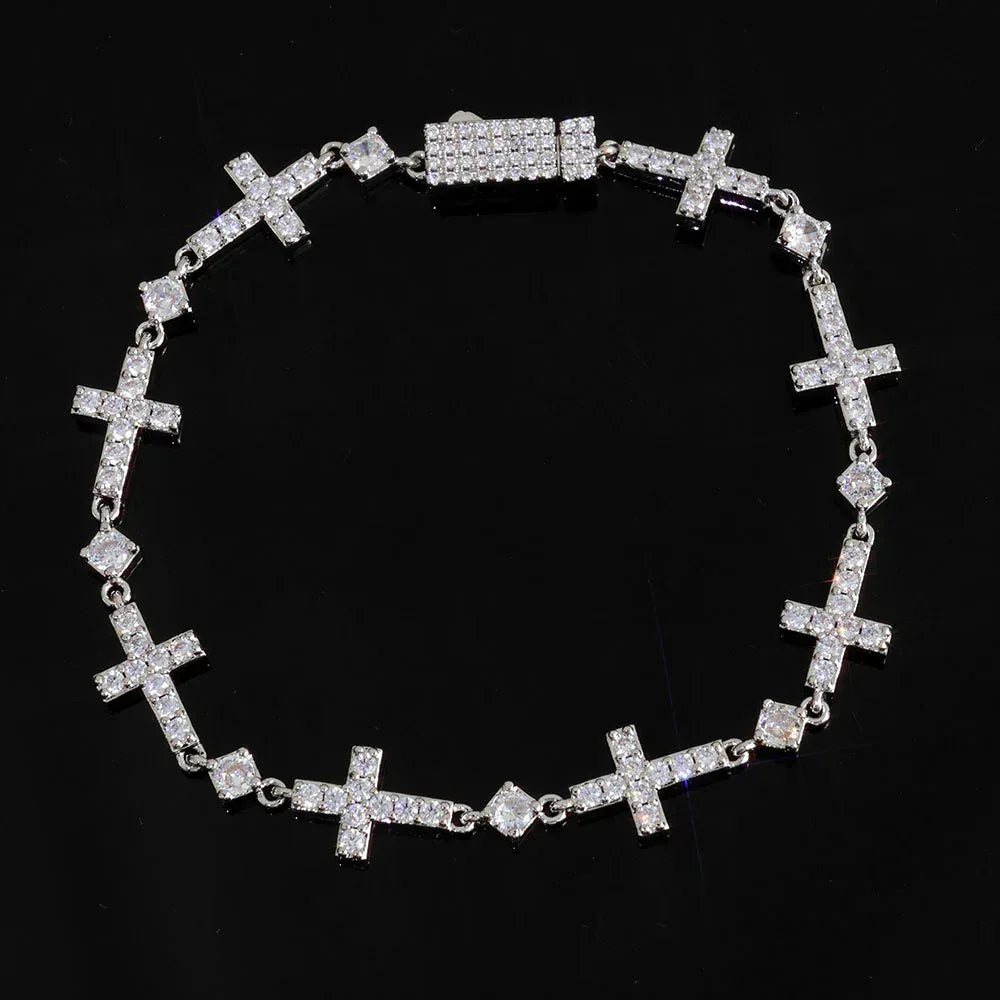 Hip Hop Cross Necklace Zircon Iced Out Jewelry for Men | Caratix Jewelry - CaratixJewelry