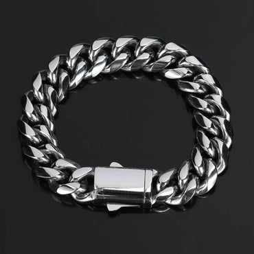 Cuban Link Hip Hop Bracelet Rapper Iced Out Chain Style | Caratix - CaratixJewelry