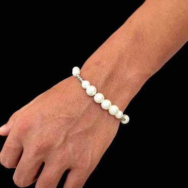Elegant Pearl Bracelet for Women | Trendy Titanium Steel Hand Jewelry | Caratix Jewelry - CaratixJewelry