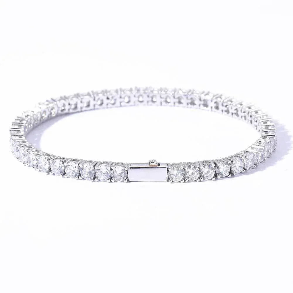 Iced Out Tennis Bracelet Single Row Zircon Hip Hop Bling for Women | Caratix Jewelry - CaratixJewelry