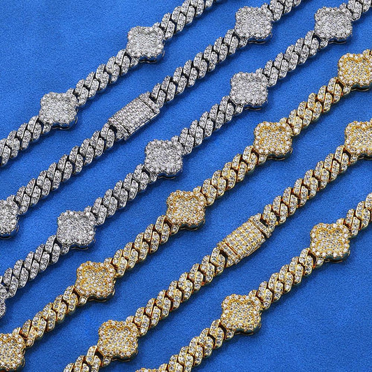 6mm Iced Out Cuban Chain Zircon Rapper Hip Hop Bracelet for Men | Caratix Jewelry - CaratixJewelry
