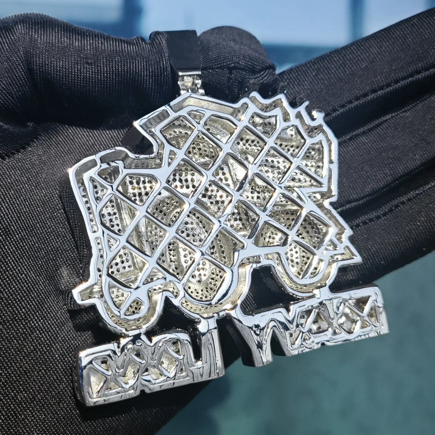 Iced Out Truck Pendant Necklace | CZ Heavy Hip Hop Men’s Streetwear Jewelry - CaratixJewelry