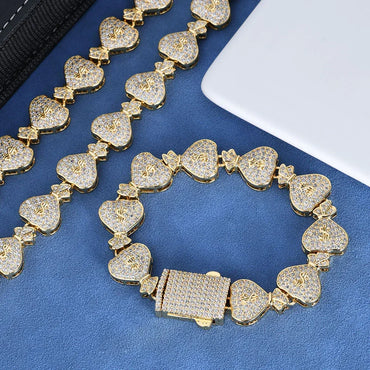 15mm Money Bag Cuban Chain Zircon Hip Hop Jewelry - CaratixJewelry
