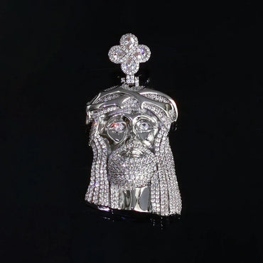 3D Iced Out Figure Portrait Pendant | Custom Pendant Necklace for Men | Caratix - CaratixJewelry