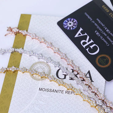 6.5mm Airplane Moissanite Tennis Chain – S925 Sterling Silver Iced-Out Hip Hop Men’s Luxury Streetwear Necklace - CaratixJewelry