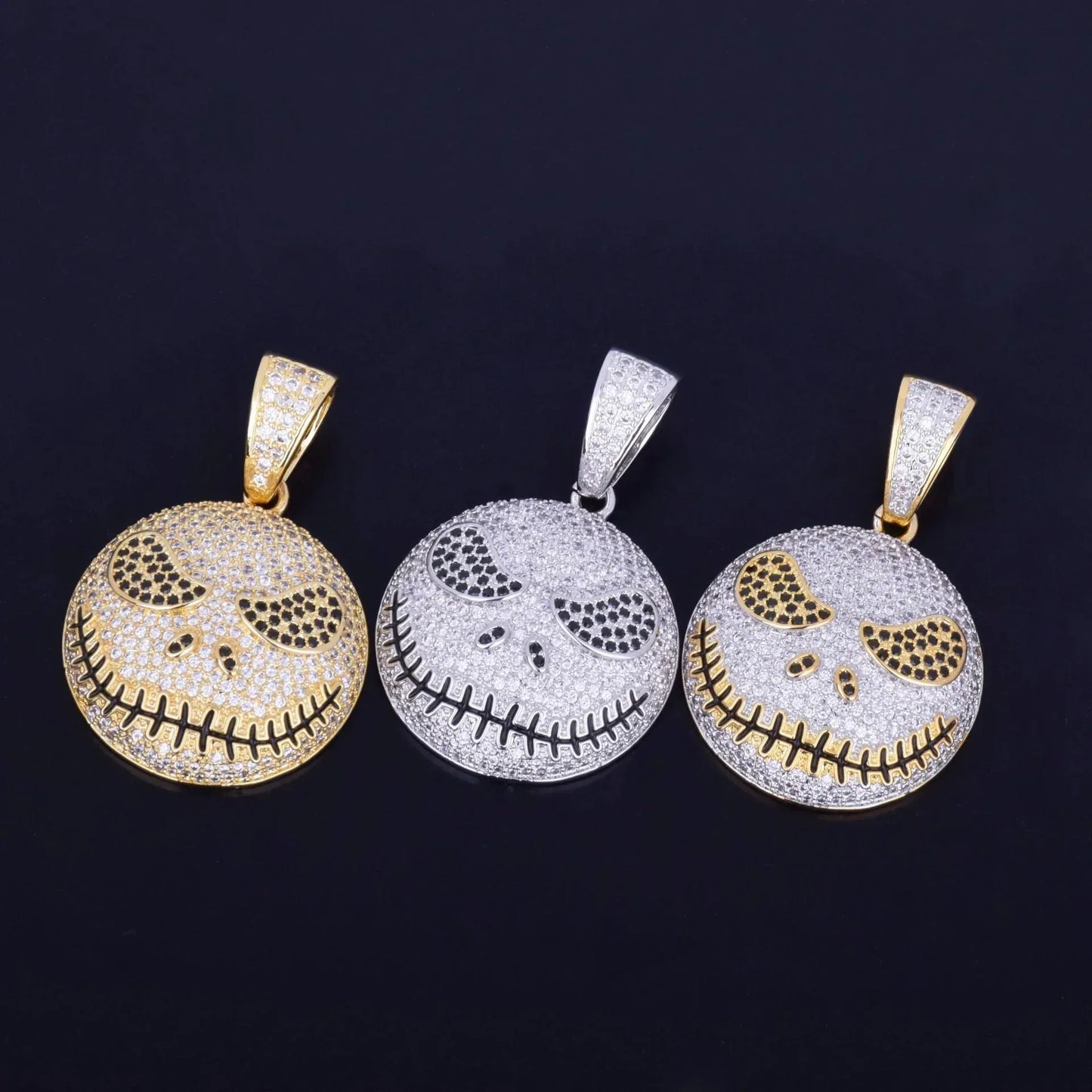 Hip Hop Skull Pendant Necklace for Men | Iced Out Pave CZ Lab Jewelry | Trendy Copper Zircon Ice Pendant | 2026 Streetwear | Caratix - CaratixJewelry