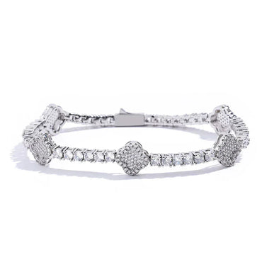 Zircon Tennis Chain Bracelet with Spring Clasp Hip Hop Jewelry for Men | Caratix Jewelry - CaratixJewelry