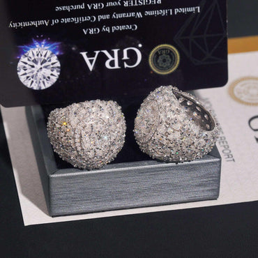 Men’s Moissanite Hip Hop Ring | S925 Silver Full Iced Out Fashion Jewelry - CaratixJewelry