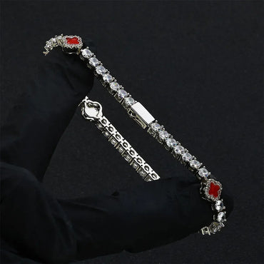 4mm Tennis Bracelet Color Enamel Luxury Jewelry for Women | Caratix Jewelry - CaratixJewelry