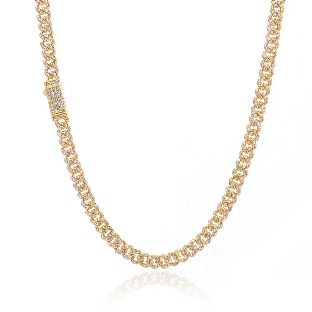 Custom 6mm Single-Row Iced Necklace - CaratixJewelry