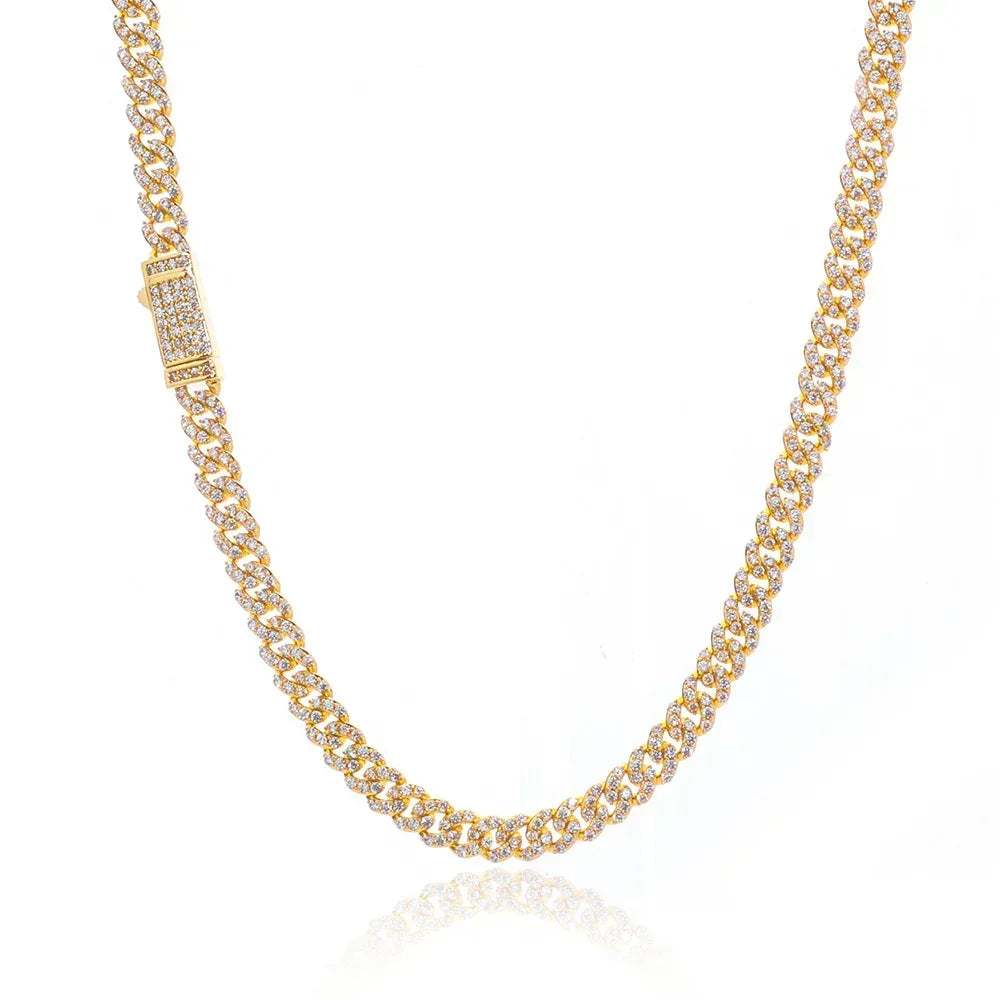 Custom 6mm Single-Row Iced Necklace - CaratixJewelry