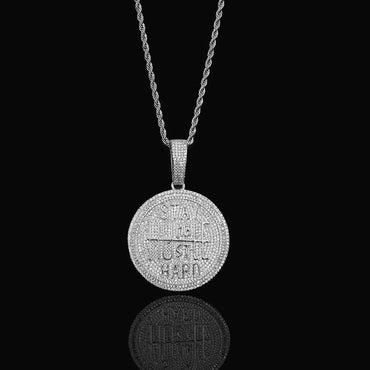 High-Quality Letter Pendant Necklace with Full Zircon Stones for Men | Caratix Jewelry - CaratixJewelry