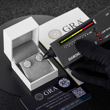 Genuine VVS Diamond Icarus Bow Angel Solid 925 Silver Iced Bling Earrings – Hip Hop Jewelry