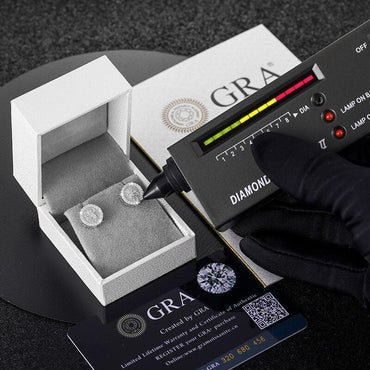 VVS Icarus Bow Angel Solid 925 Silver Iced Bling Earrings - CaratixJewelry