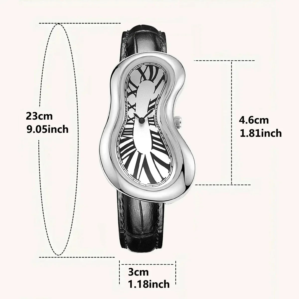 Luxury Twisted Design Men's Watch | Y2K Retro Irregular Shape Iced Out Watch | 2026 New Niche Personalized Quartz Clock | Ins Style | Caratix - CaratixJewelry