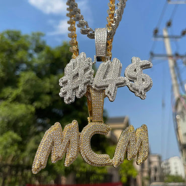 Trend Luxury Design Iced Out Personalized Custom Name Necklace Pendant - Premium Custom Jewelry - CaratixJewelry