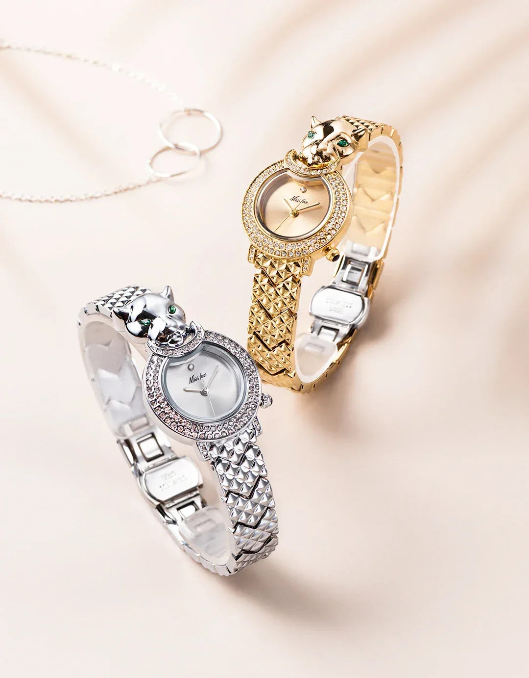 Luxury Women's Leopard Iced Out Watch | Full Bling Waterproof Ladies Quartz | Unique Stainless Steel Reloj | Caratix - CaratixJewelry