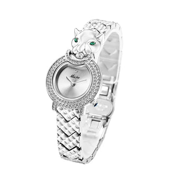 Luxury Women's Leopard Iced Out Watch | Full Bling Waterproof Ladies Quartz | Unique Stainless Steel Reloj | Caratix - CaratixJewelry