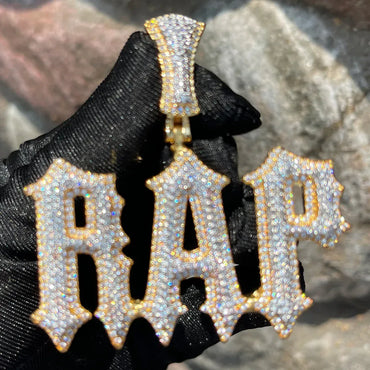 Intense Style Iced Out Personalized Custom Name Necklace Pendant - Luxury Custom Jewelry - CaratixJewelry