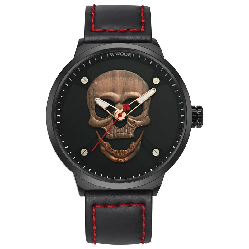 Luxury Skull Watch for Men | Creative Stainless Steel Sports Watch | Top Brand Waterproof Quartz Wristwatch | Iced Out Watch 2026 | Male Fashion Clock | Caratix - CaratixJewelry
