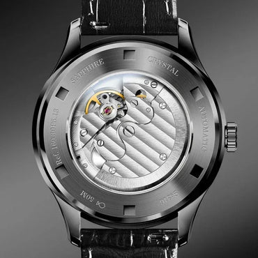 Luxury Men's Automatic Watch | Mechanical Gradient Dial Iced Out Watch | 2026 Fashion Waterproof Sapphire Wristwatch | Auto Date Male Dress Clock | Caratix - CaratixJewelry