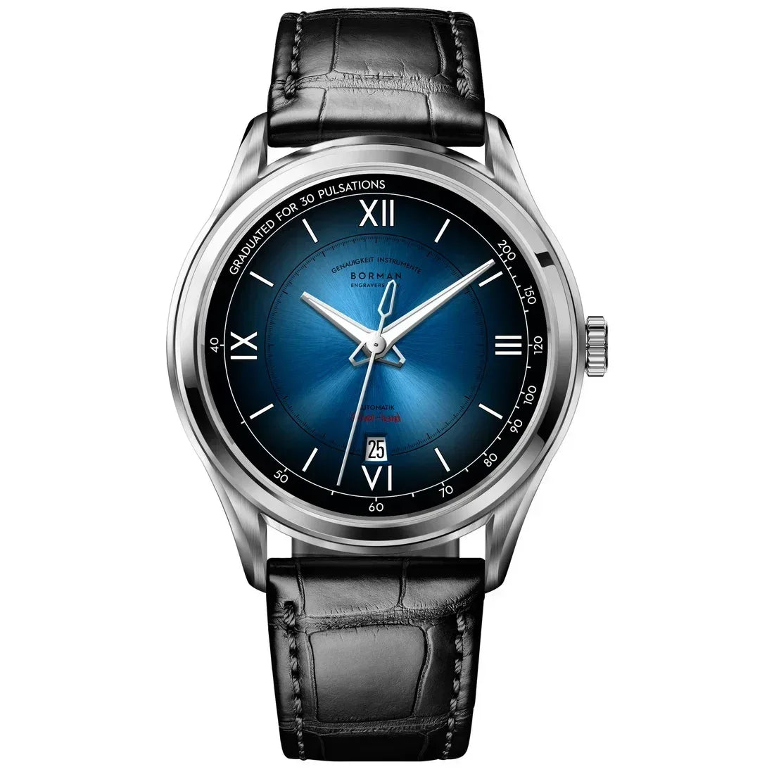 Luxury Men's Automatic Watch | Mechanical Gradient Dial Iced Out Watch | 2026 Fashion Waterproof Sapphire Wristwatch | Auto Date Male Dress Clock | Caratix - CaratixJewelry