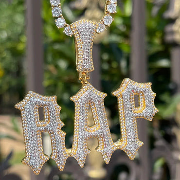 Intense Style Iced Out Personalized Custom Name Necklace Pendant - Luxury Custom Jewelry - CaratixJewelry