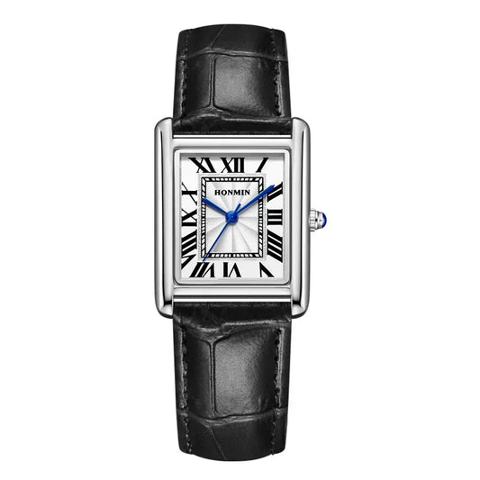 Luxury Couple's Watch Set for Women & Men | Elegant Leather Strap Quartz Wristwatch | Waterproof Iced Out Watch Style | 2026 New Fashion Gift | Caratix - CaratixJewelry