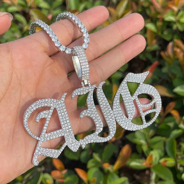 Thin Luxury Iced Out Personalized Custom Name Necklace Pendant - Premium Custom Jewelry - CaratixJewelry