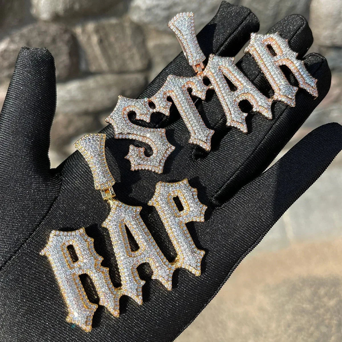 Intense Style Iced Out Personalized Custom Name Necklace Pendant - Luxury Custom Jewelry - CaratixJewelry