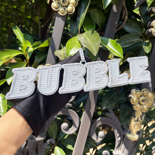 VVS Diamond Dance Iced Out Personalized Custom Name Necklace Pendant – Luxury Hip Hop Jewelry for Men & Women