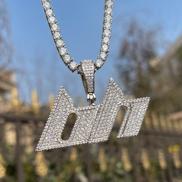 Luxury Font VVS Iced Out Personalized Custom Name Necklace Pendant - Premium Custom Jewelry