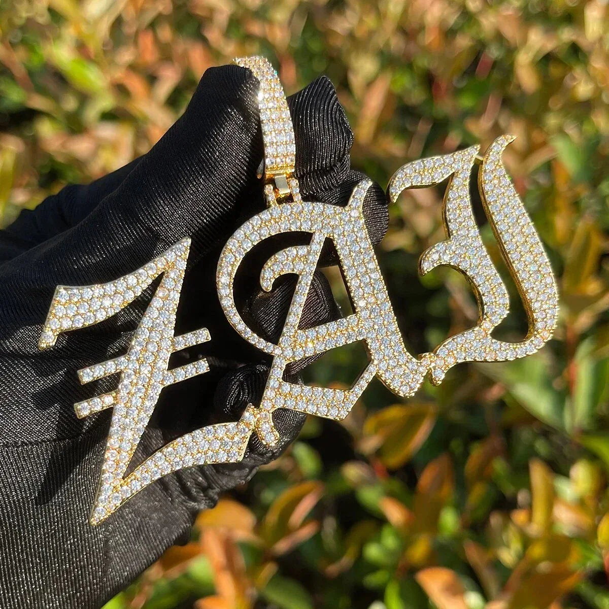 Thin Luxury Iced Out Personalized Custom Name Necklace Pendant - Premium Custom Jewelry - CaratixJewelry