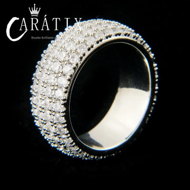 Caratix-Hip Hop New Simple Personality Fashion Ring Real Electroplating Fashion Personality Hipster Accessories Ring High Quality Hip Hop Ring