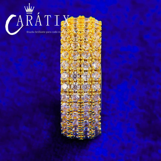 Caratix-Hip Hop New Simple Personality Fashion Ring Real Electroplating Fashion Personality Hipster Accessories Ring High Quality Hip Hop Ring