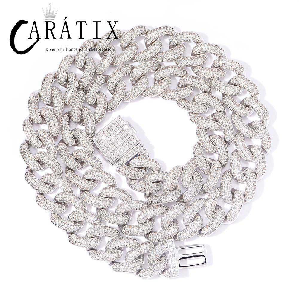 Rose Gold Iced Out Cuban Chain | AAA CZ Miami Link - CaratixJewelry